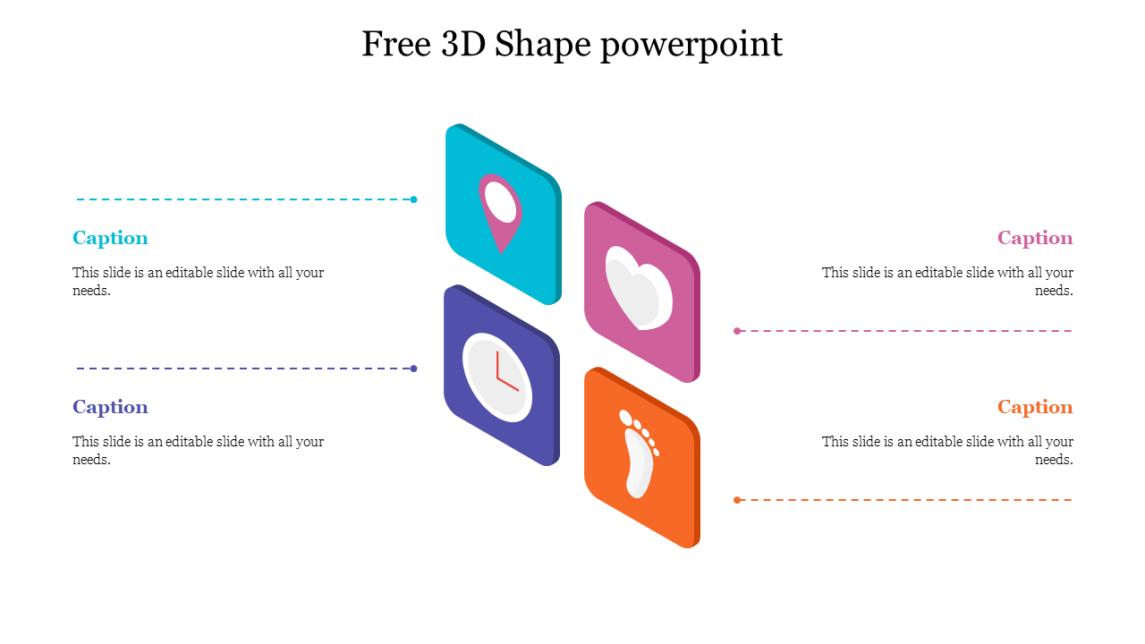 Free - The Customizable Free 3D Shape PowerPoint Presentation